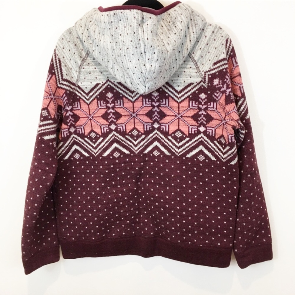 American Eagle Fair Isle Full Zip Jacket Size XL - Picture 8 of 8